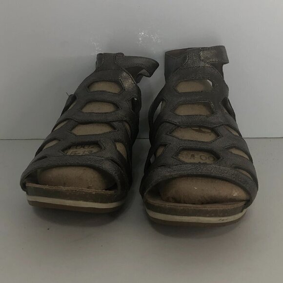 DANSKO Sandals Women's Size 8.5-9 Metallic Gold Strappy Shoes Valentina - Picture 4 of 12